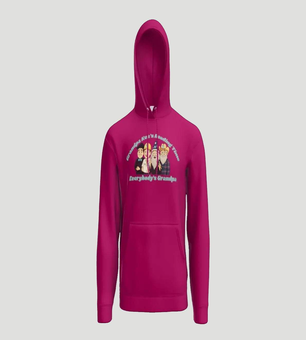 Grandpa Ken's Official Reading Time Hoodie Adult and Kiddo Sizes